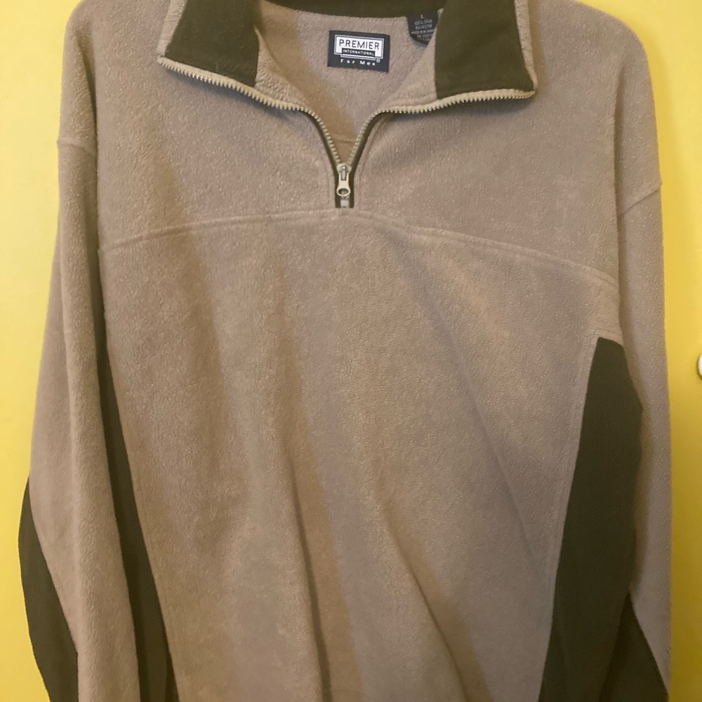 Premier international Quarter zip pull over fleece for men